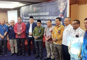 Bawaslu, KPU Riau dan KPID Menggelar Rakor Bahas Iklan Kampanye Pemilu