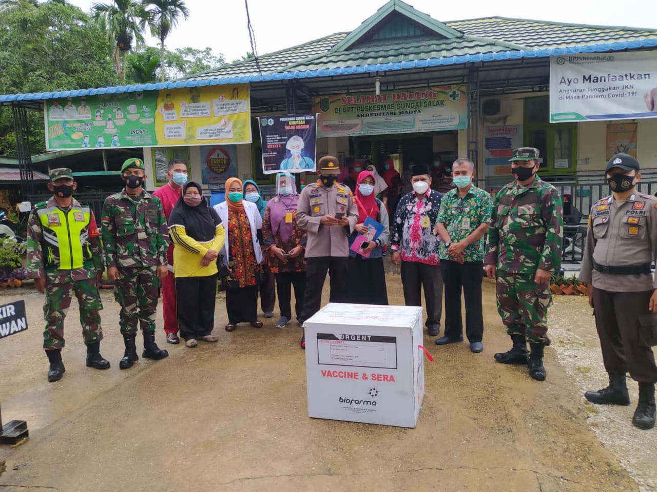 Kurang Lebih 79 Nakes Puskesmas di Sungai Salak Siap Divaksin Sinovac Covid 19