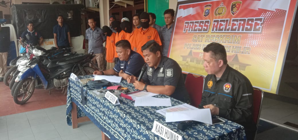 Polres Inhil Gelar Pres Reales Kasus Curanmor