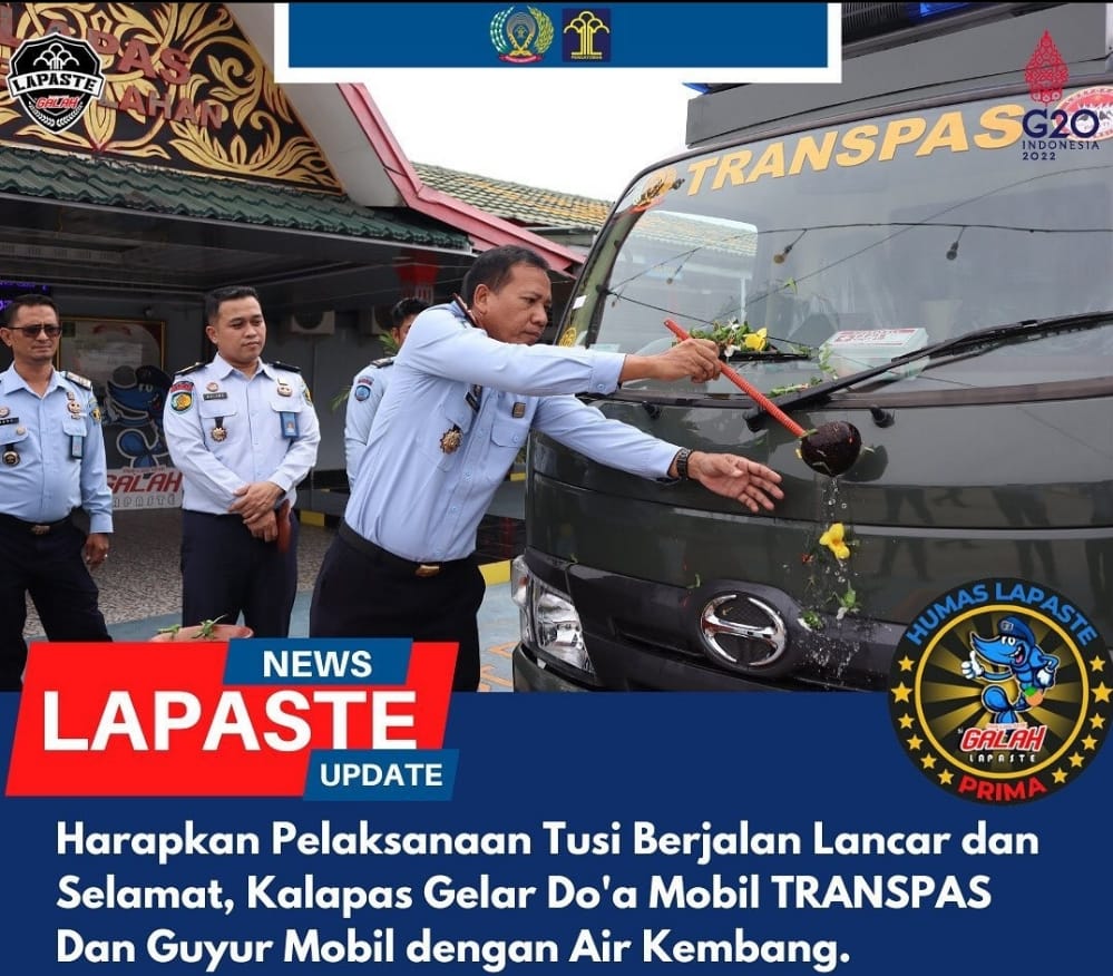 Kalapas Tembilahan Kanwil Kumham Riau Terima 1 (satu) Unit Mobil Transpas dari Direktorat Jendral Pemasyarakatan