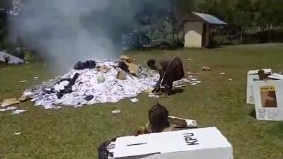 KPU Papua Membenarkan Adanya Pembakaran Surat Suara di Puncak Jaya