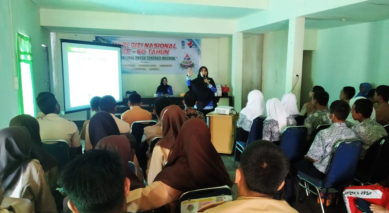 Peringatan Hari Gizi Nasional ke- 60 RSUD Puri Husada Lakukan Penyuluhan Untuk Siswa/Siswi Tembilaha