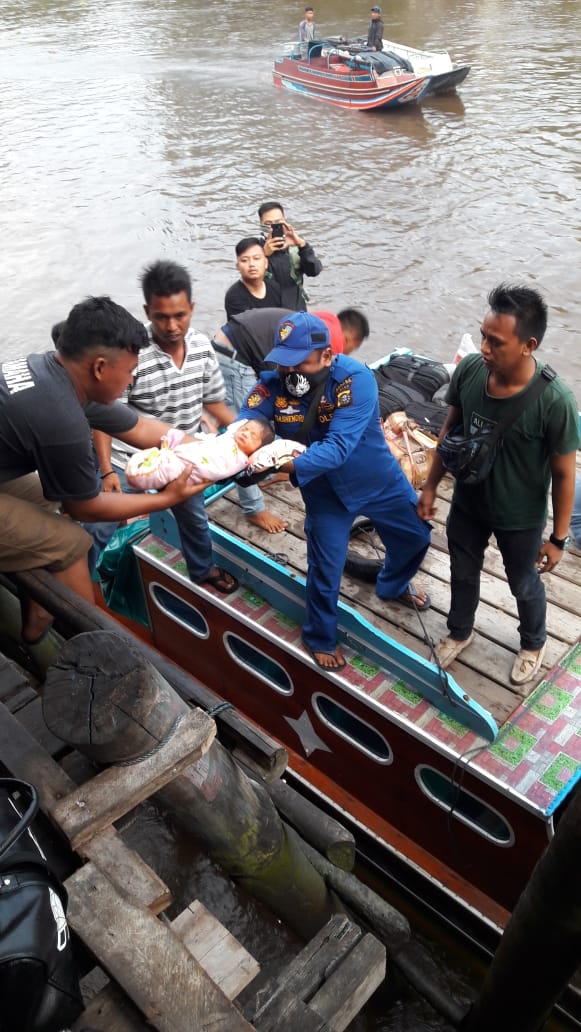 Kecelakaan Tunggal di Perairan Desa Bente Kec. Mandah Kab.Inhil-Riau