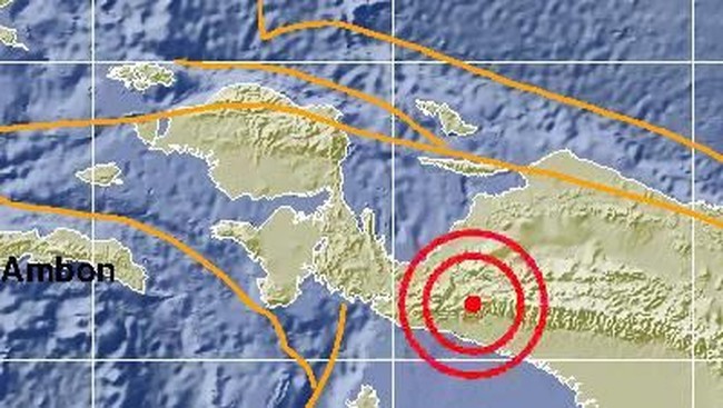Papua Diguncang Gempa M 5,0 Kabupaten Deiyai