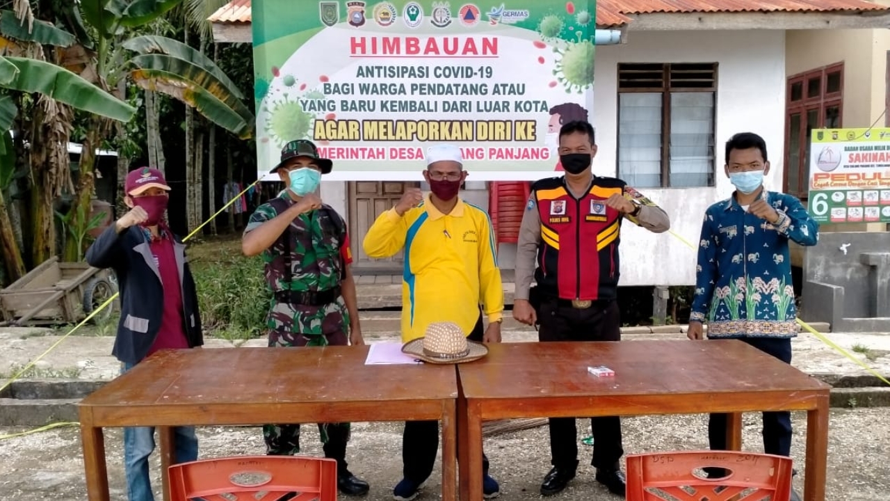 Ini Dia Desa Percontohan di Kabupaten Inhil Dalam Pembatasan dan Pengawasan Aktifitas Masyarakat