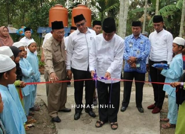 Bupati HM Wardan Resmikan Rumah Tahfiz Desa Kembang Mekarsari Inhil