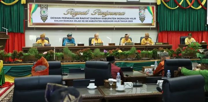 Dalam Rangka Milad Inhil Ke-58 Tahun 2023, DPRD Inhil Laksanakan Rapat Paripurna Istimewa