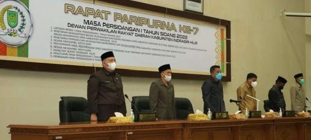 DPRD Inhil Laksanakan Rapat Paripurna Ke-7 Masa Persidangan I Tahun Sidang 2022