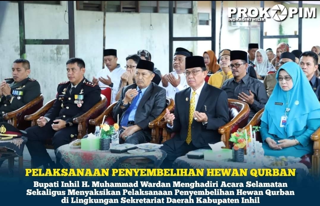 Bupati Inhil Sampaikan Apresiasi Jumlah Hewan Qurban pada Hari Raya Idul Adha 1444 H