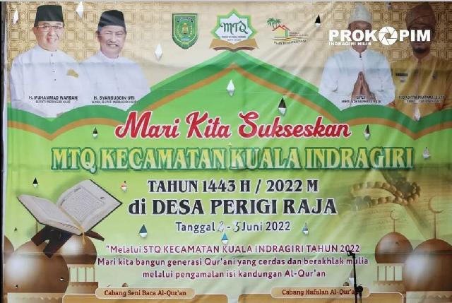 Lepas Pawai Ta'aruf dan Bazar STQ Kecamatan Kuindra, Wabup Inhil Sampaikan Ini