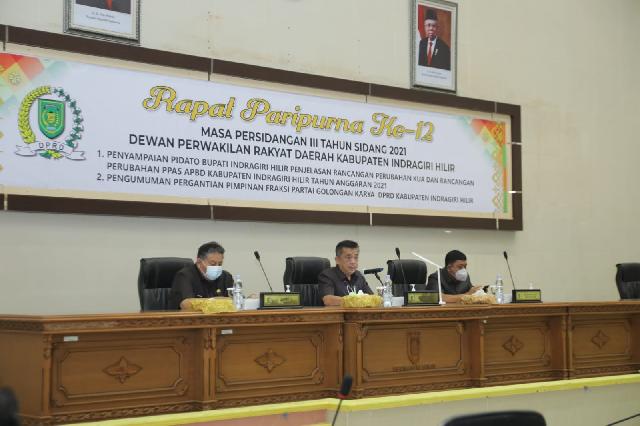 Pemkab Inhil Bersama DPRD Bahas Refocusing Pada Rancangan Perubahan APBD Tahun 2021