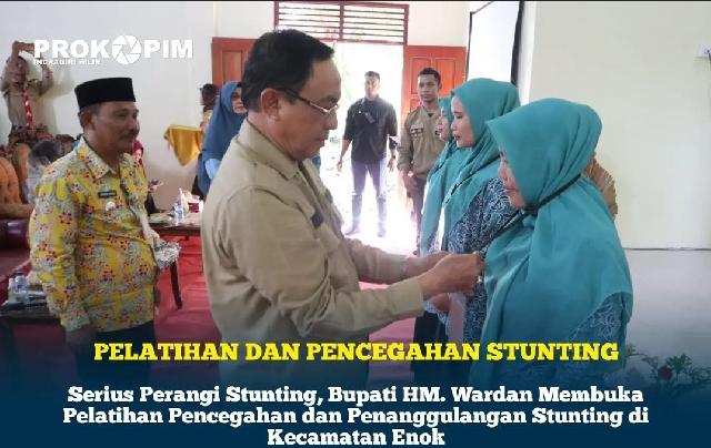 Serius Perangi Stunting, Bupati Inhil Buka Pelatihan Pencegahan dan Penanggulangan