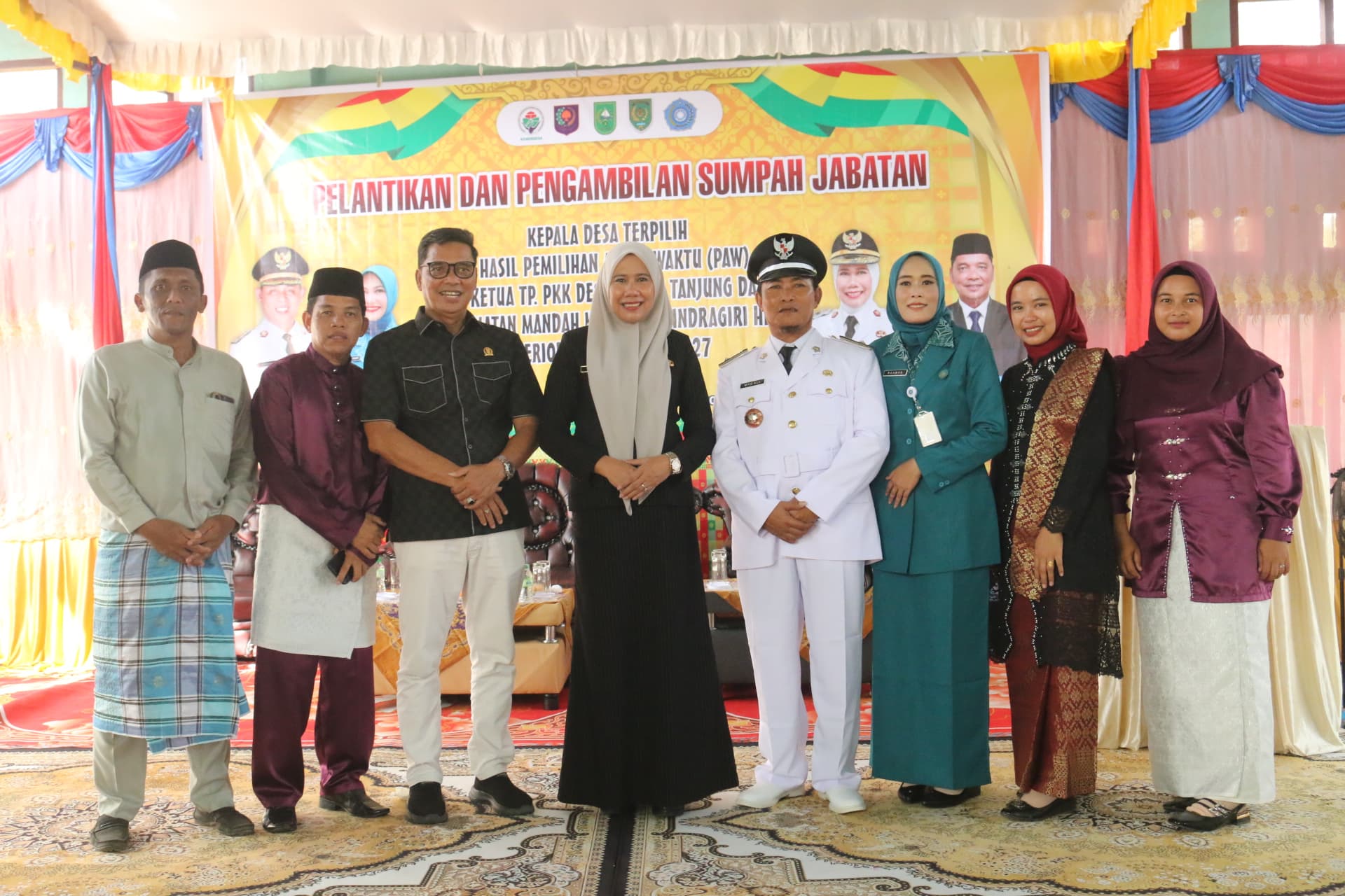 Wabup Yuliantini Resmi Lantik Kades Bidari Tanjung Datuk Kecamatan Mandah 