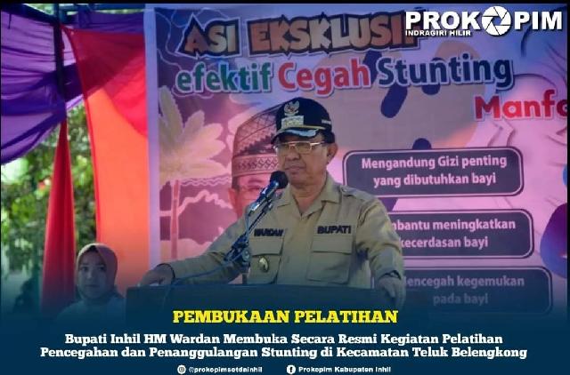 BKAD Kecamatam Teluk Belengkong menggelar Pelatihan Pencegahan dan Penanggulangan Stunting