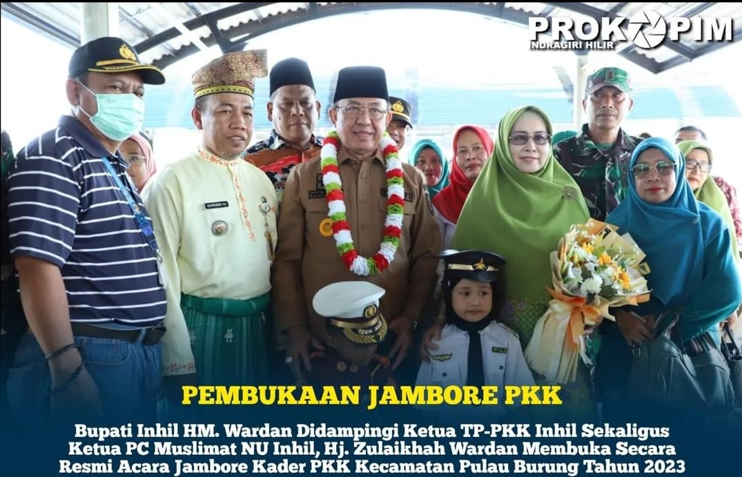 Buka Jambore Kader PKK Kecamatan Pulau Burung, Bupati HM. Wardan Ingatkan Pentingnya Cegah Stunting