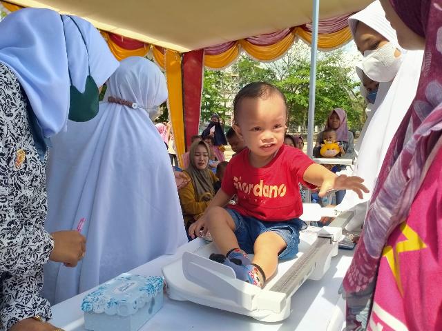 Upaya Percepatan Penurunan Stunting, IBI Inhil Buka Stand Khusus Untuk Balita