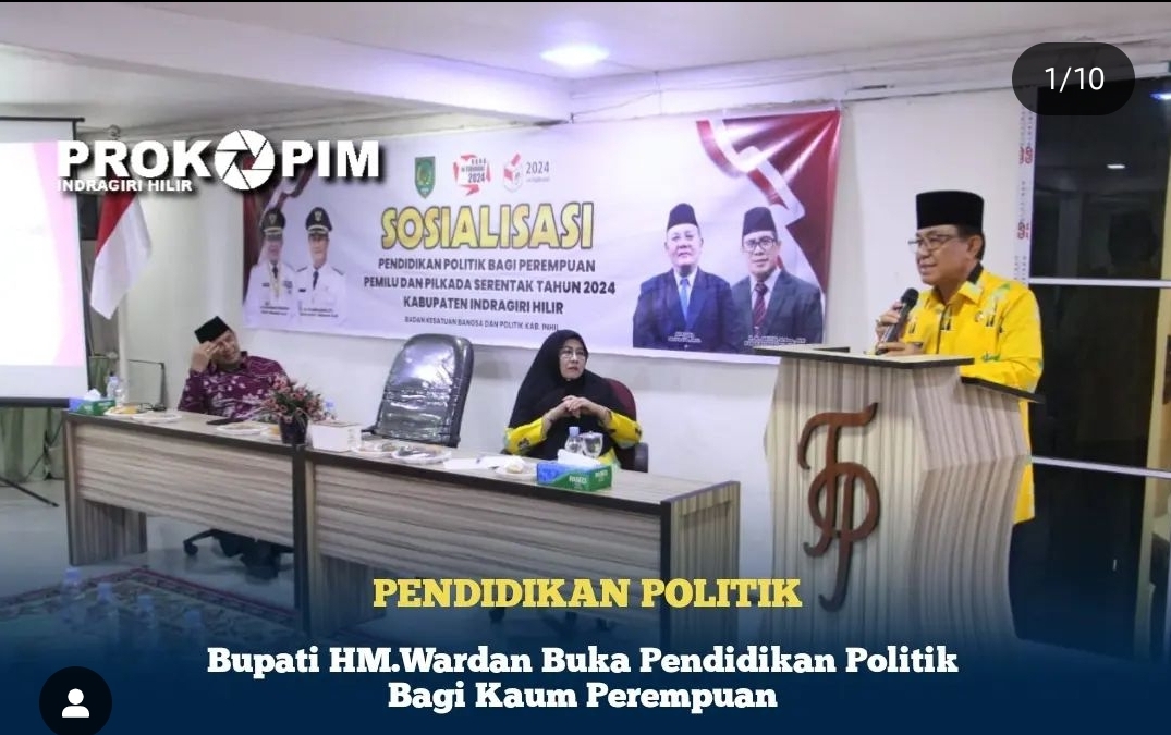 Bupati HM.Wardan Buka Pendidikan Politik Bagi Kaum Perempuan