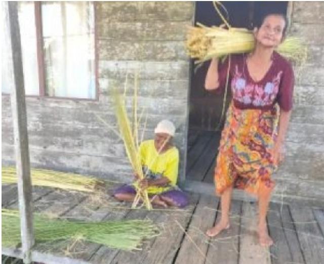 Melihat Unit Usaha Lidi Pucuk Nipah dan Agen BRILink Milik BUMDesa Simpati Jaya