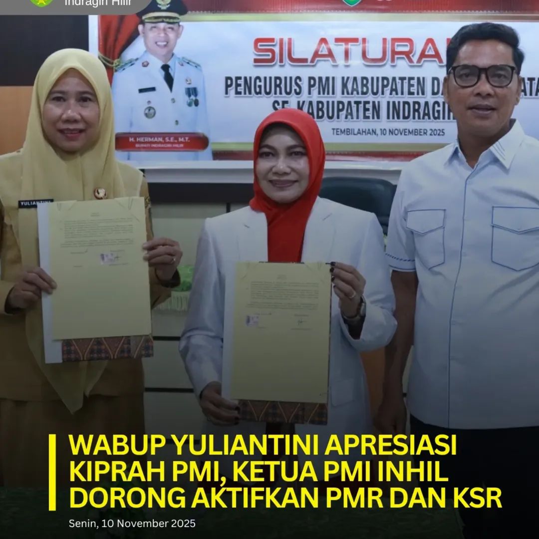 Wabup Yuliantini Apresiasi Kiprah PMI, Ketua PMI Inhil Dorong Aktifkan PMR dan KSR