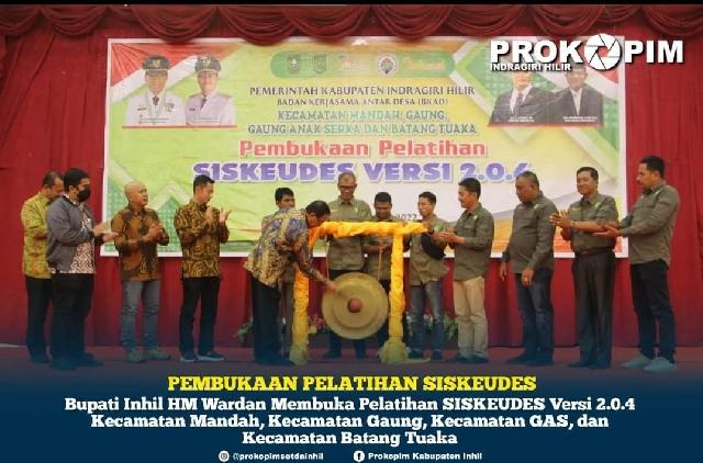 Siskeudes Versi 2.0.4 Resmi Dibuka, Ini Kata Bupati Inhil