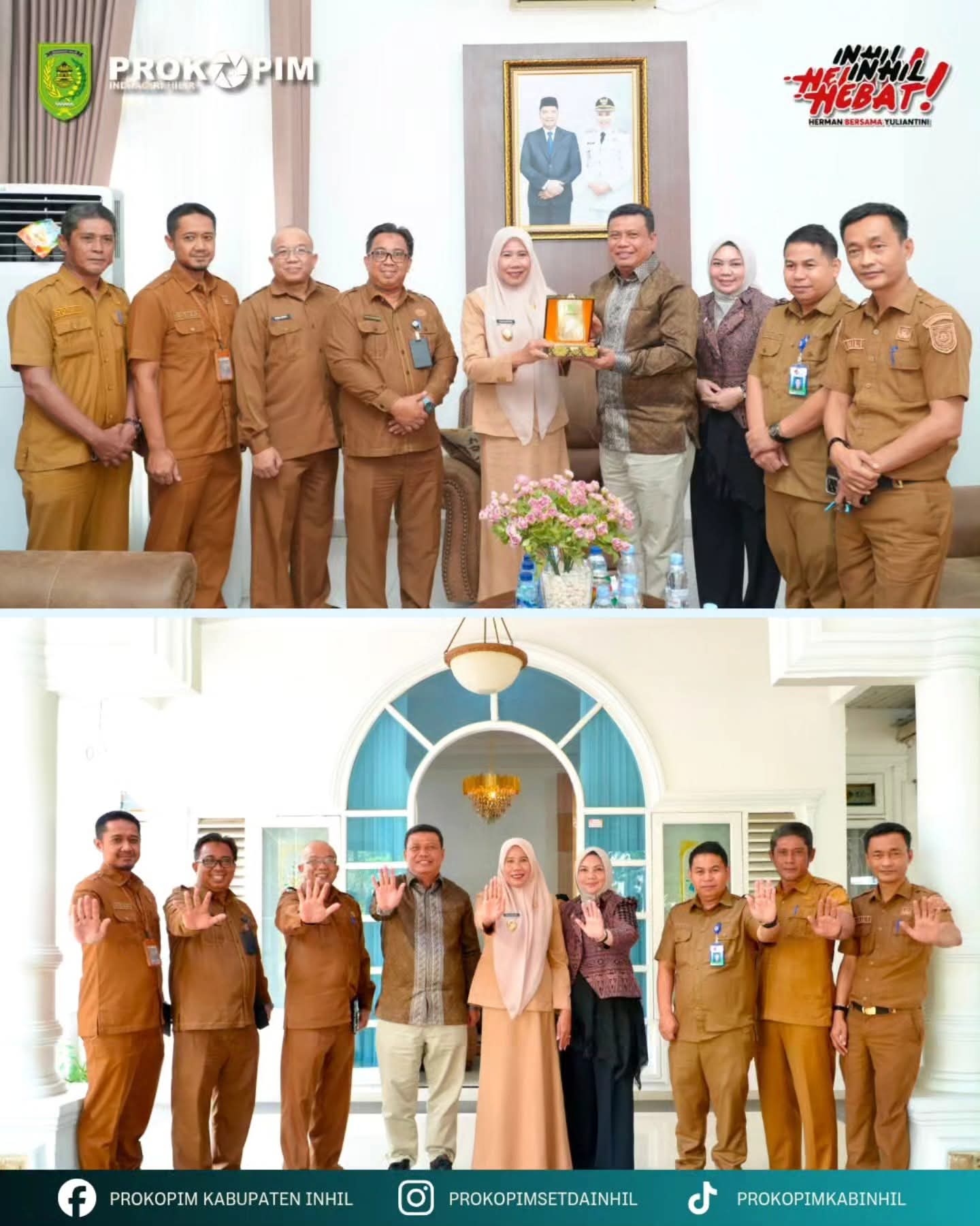 Plh. Bupati Inhil Terima Kunjungan Wakil Bupati Tanjung Jabung Barat, Bahas Penguatan Penanganan Stunting
