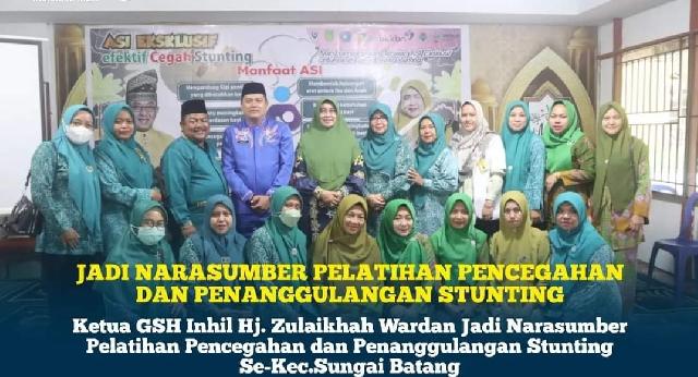 Ketua GSH Inhil Jadi Narasumber Pelatihan Pencegahan dan Penanggulangan Stunting