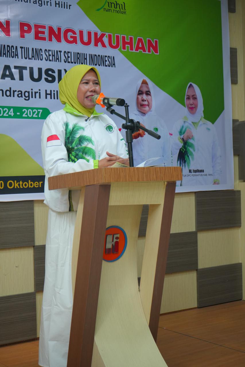 Wabup Inhil Yuliantini Hadiri Sosialisasi dan Pengukuhan Pengurus Perwatusi Kabupaten Indragiri Hilir