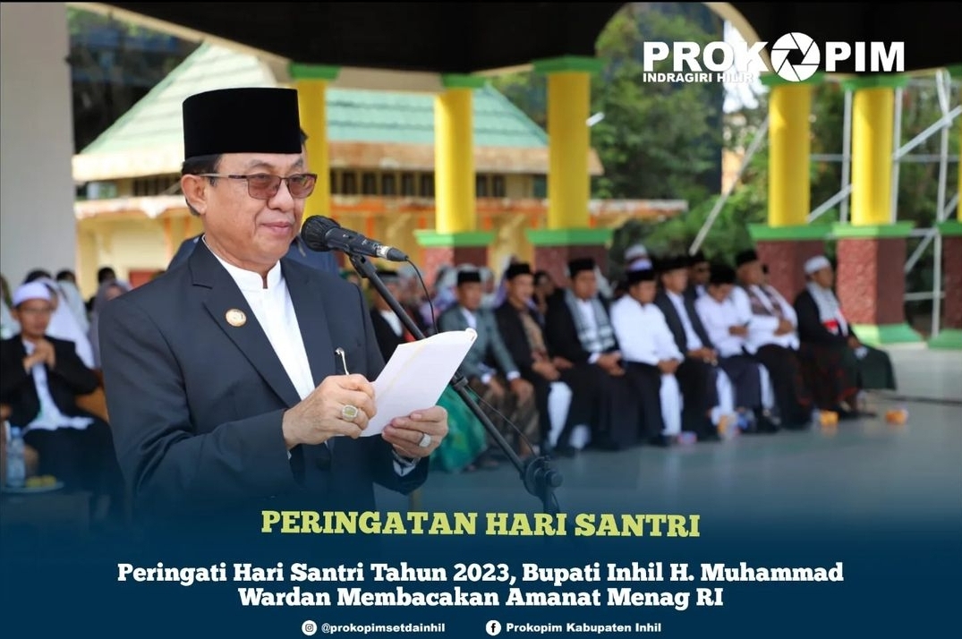 Peringati Hari Santri 2023, Bupati HM. Wardan Bacakan Amanat Menang RI