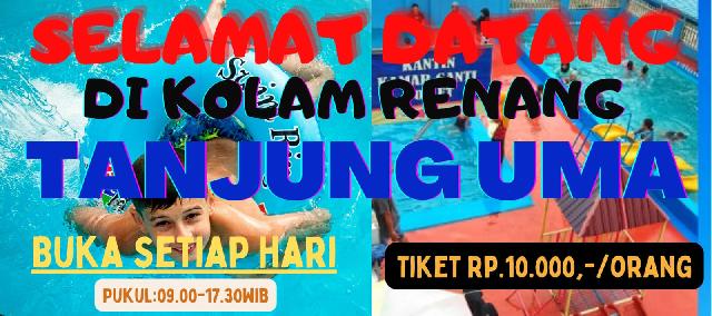 Bermain Sambil Belajar Berenang di Kolam Renang Tanjung Uma