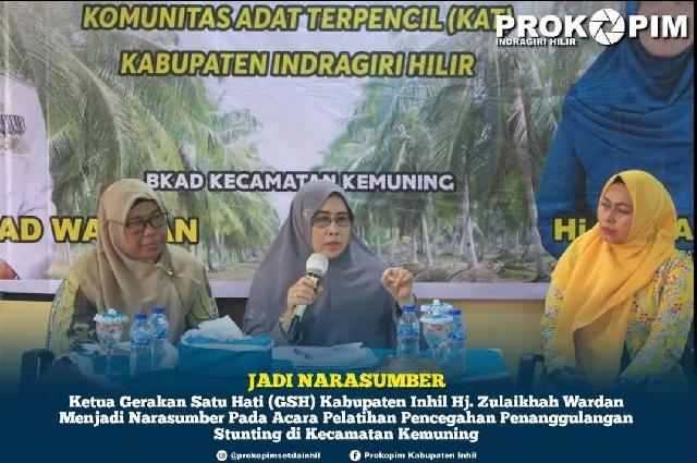 Jadi Narasumber Pelatihan Pencegahan dan Penanggulangan stunting di Desa Batu Ampar, Ketua GSH Sampaikan Pentingnya ASI Eksklusif