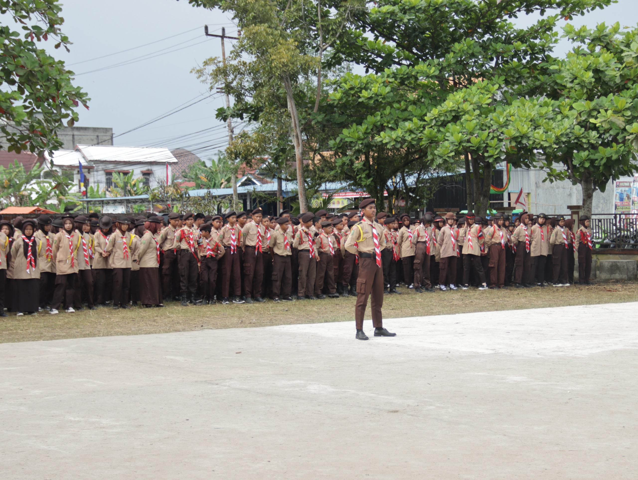 Bupati Inhil H. Herman Buka Kegiatan Hari Pramuka 2025 di Tembilahan