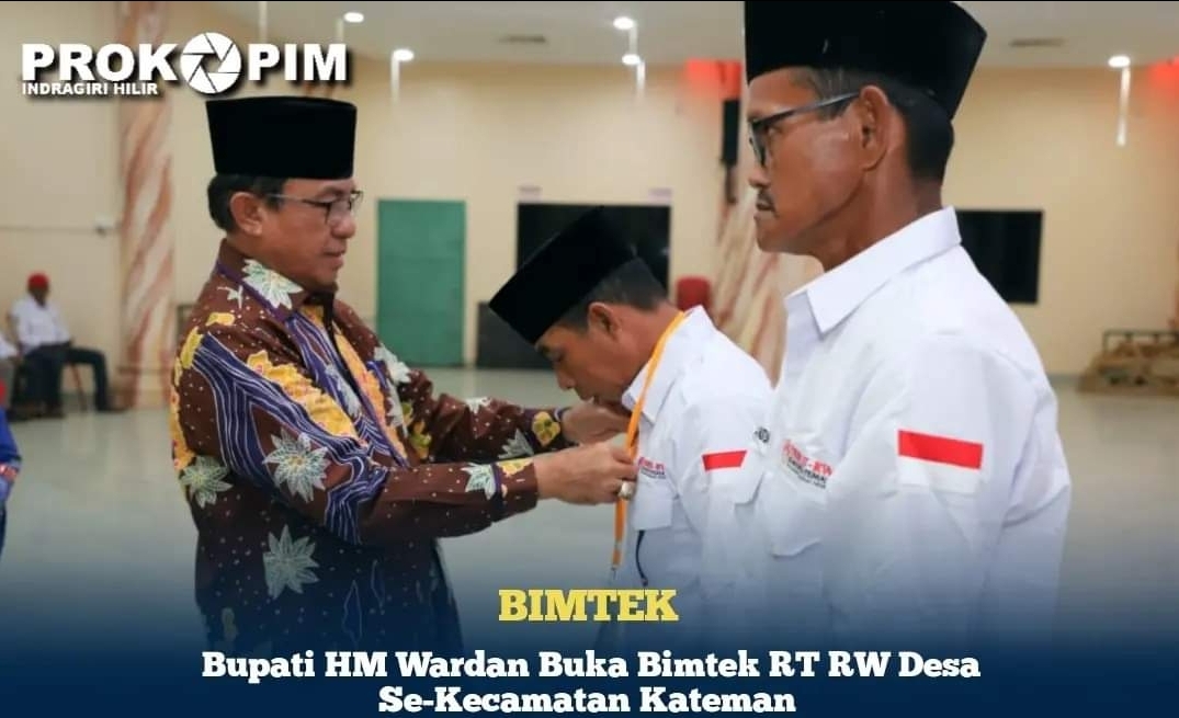 Bupati HM Wardan Buka Bimtek RT RW Desa Se-Kecamatan Kateman