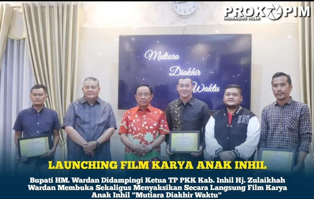 Bupati Inhil Launching Film Karya Anak Inhil