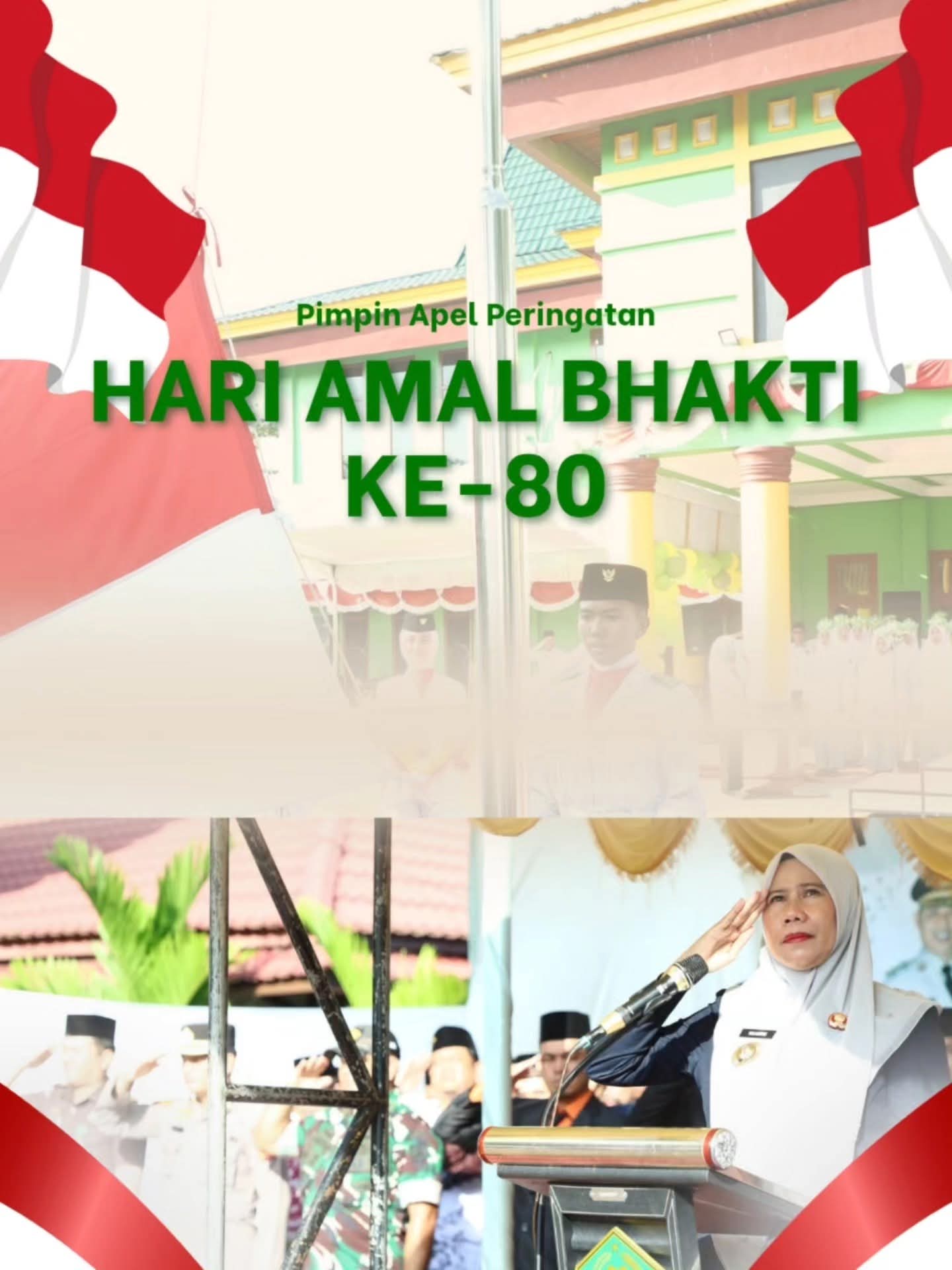 Jadi Irup HAB Ke-80 Kemenag Inhil, Wabup Inhil Bacakan Amanat Menteri Agama RI