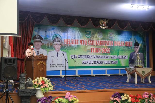 Dibuka Bupati H Sukiman, MTQ Tingkat Kabupaten Rohul Lahirkan 60 Qori, Qoriah Berprestasi