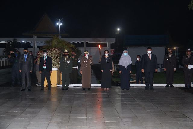 Wakil DPRD Kabupaten Inhil Ikut Pelaksanaan Apel Kehormatan dan Renungan Suci