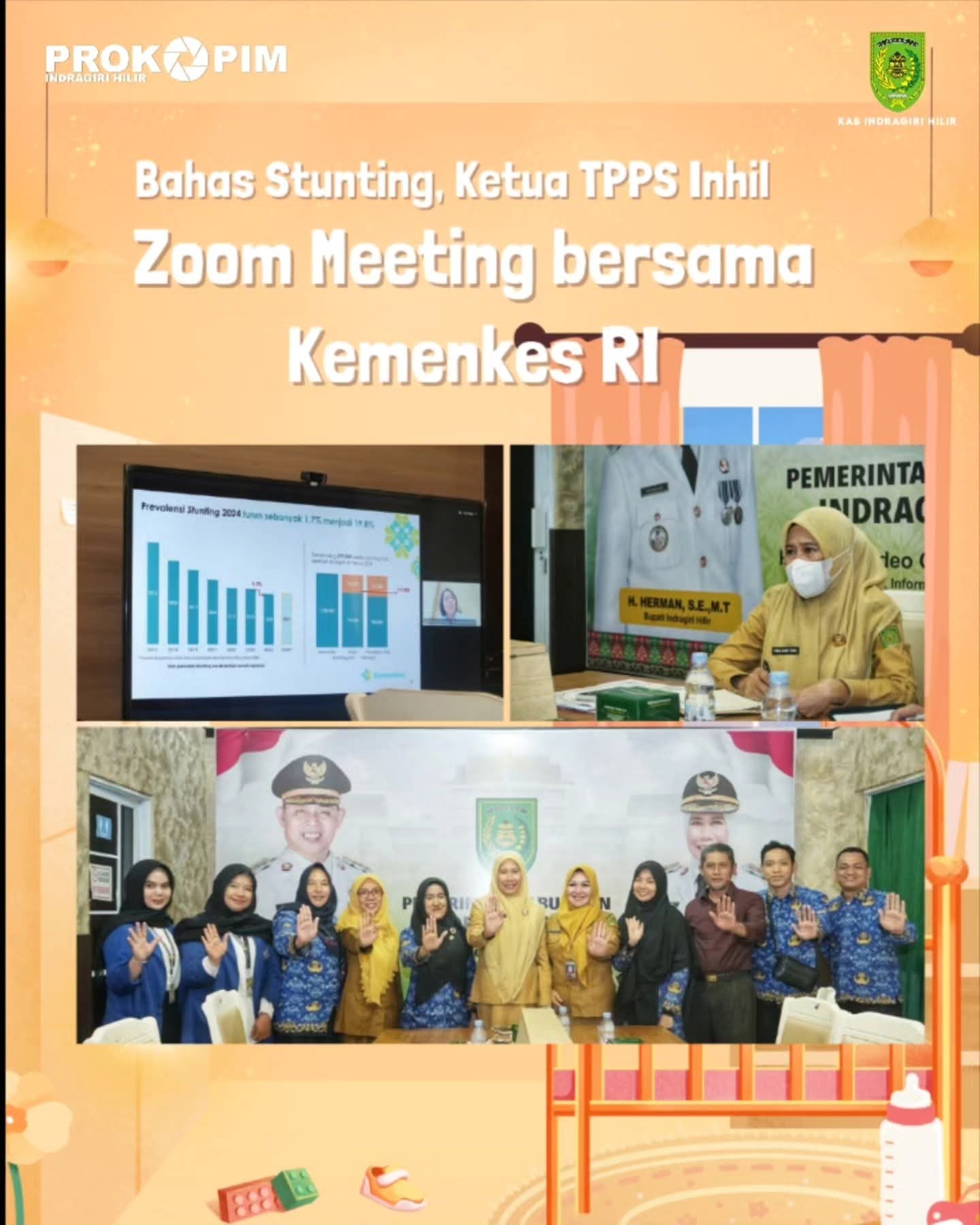 Ketua TPPS Inhil Yuliantini Tegaskan Pentingnya Kolaborasi Antar OPD dalam Percepatan Penurunan Stunting