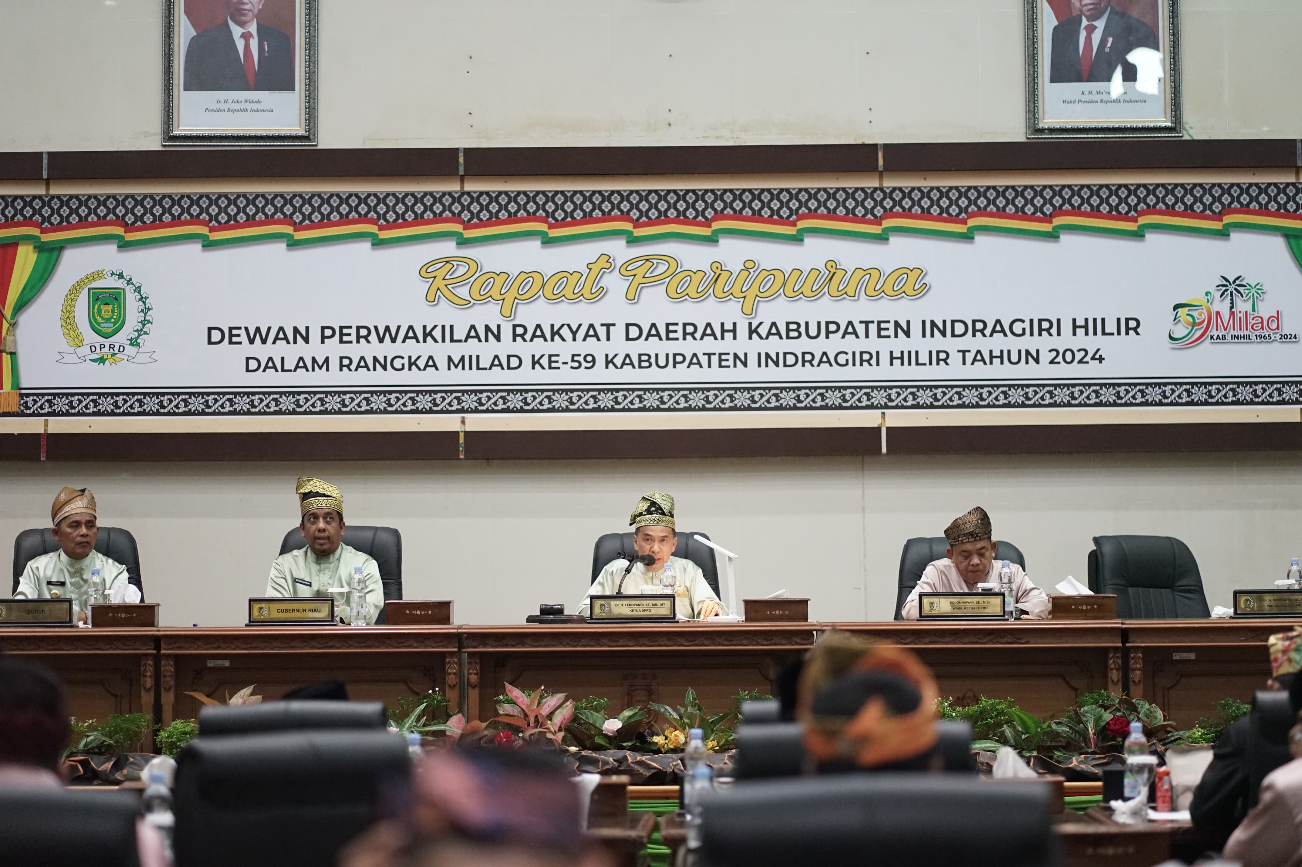 Milad ke-59 Kabupaten Indragiri Hilir, DPRD Inhil Gelar Rapat Paripurna Istimewa
